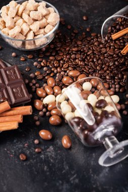 Kompozisyon şekerler farklı tip