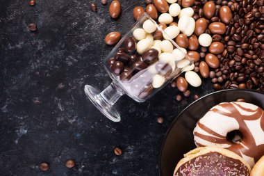 Kompozisyon şekerler farklı tip