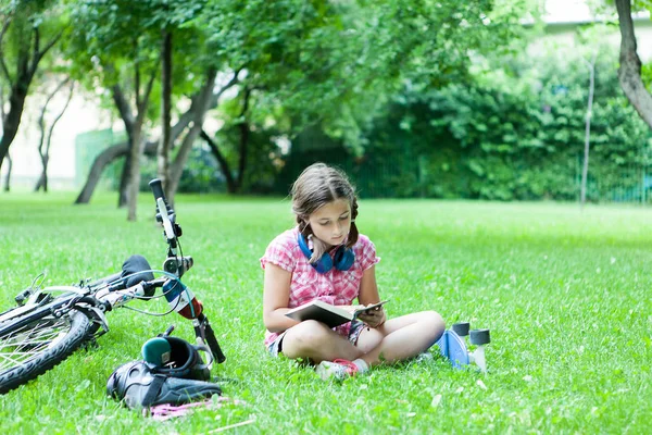 Girl reading a good book