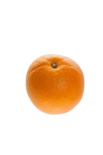 Orange på vit bakgrund i studio isolerade — Stockfoto