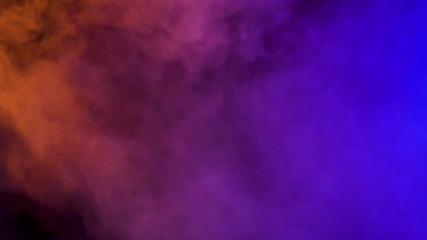 Nuages colorés de fumée abstraite — Video