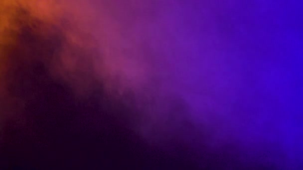 Nubes móviles de humo colorido abstracto — Vídeos de Stock