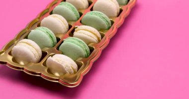 Tatlı macaroons yakın çekim