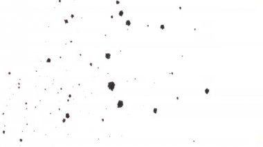 Arka plan üzerinde siyah mürekkep görünen birden çok nokta beyaz