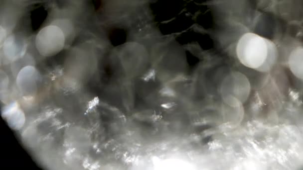 液体玻璃时尚的光反射 — 图库视频影像