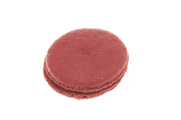 Köstliche große rote Makronen isoliert auf weißem Hintergrund — Stockfoto