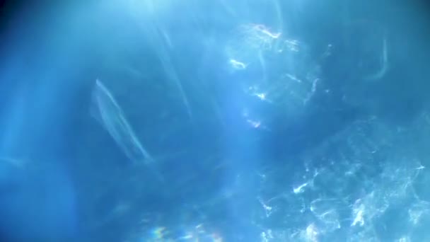 Effetti astratti di luce blu freddo per sovrapposizione — Video Stock