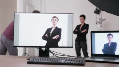 Profesyonel photoshoot setinde