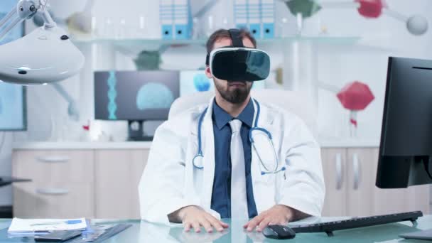 Orvos tanulás az emberi agy 3D térben — Stock videók