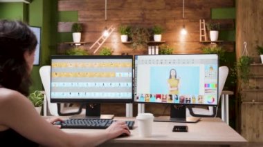Yeni fotoğraf seti üzerinde çalışan profesyonel fotoğrafçı