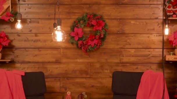 Krásná Vánoční dekorace — Stock video