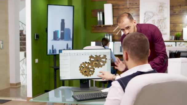 Équipe d'architectes créatifs travaillant sur ordinateur 