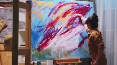 Vr kulaklık kullanılarak boyama