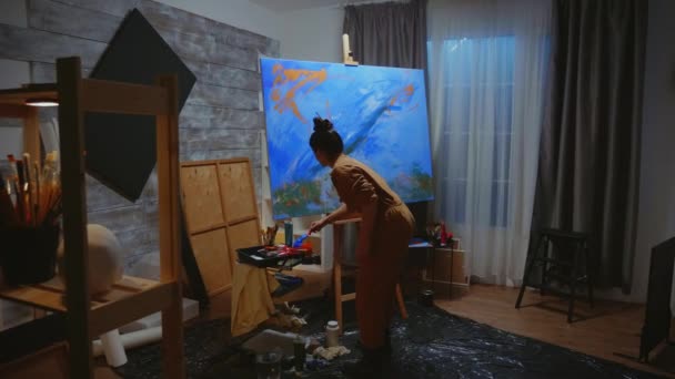 Pintura impressionismo arte — Vídeo de Stock