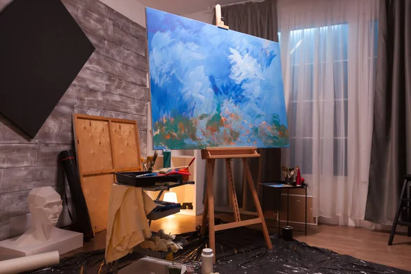 Interno dello studio di pittura — Foto Stock