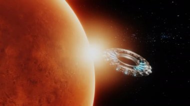 Uzay gemileri kullanarak Mars 'ı keşfediyor