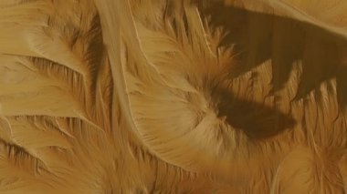 Kızıl Gezegen Mars 'ın yüzeyinin yukarıdan aşağıya kuş bakışı görüntüsü