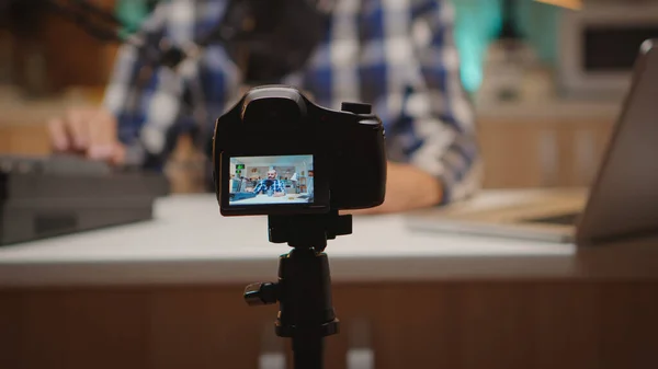 Grabación espectáculo en línea — Foto de Stock