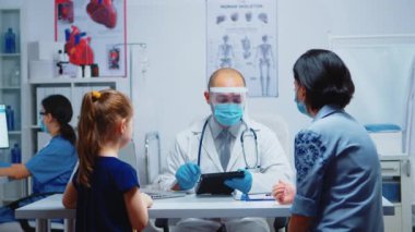 Doktor tablet bilgisini kontrol ediyor