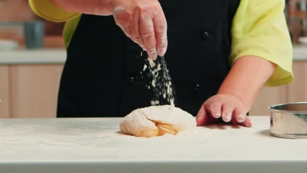 A tészta elkészítésének folyamata — Stock videók
