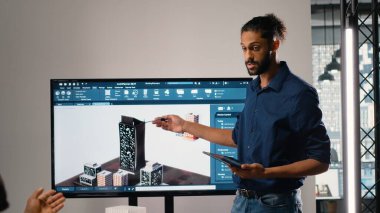 Konut geliştirme ve kentsel kalkınma için site geliştirme ve altyapı büyümesine odaklanan, detaylar ve imar düzenlemeleri için 3D modeller ile planlama oturumuna öncülük eden emlak geliştiricisi.