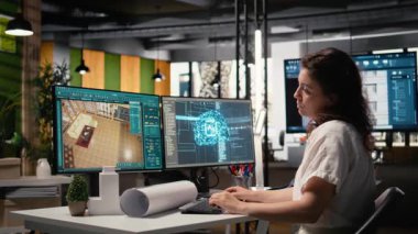 Emlak geliştiricisi iç tasarım, yapısal analiz ve site hazırlama için gelişmiş yapay zeka ve sinirsel ağ teknolojisi kullanır. Yenilik ve derin öğrenme. Kamera A.