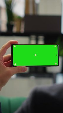 Vertical Video Smart businessman in office makes business projections next to copy space, reviews profitability reports and executes investment strategies for sustained corporate growth. Success story