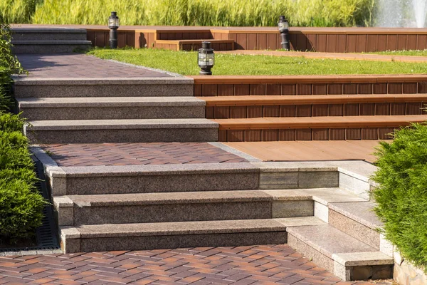 stone and wooden steps