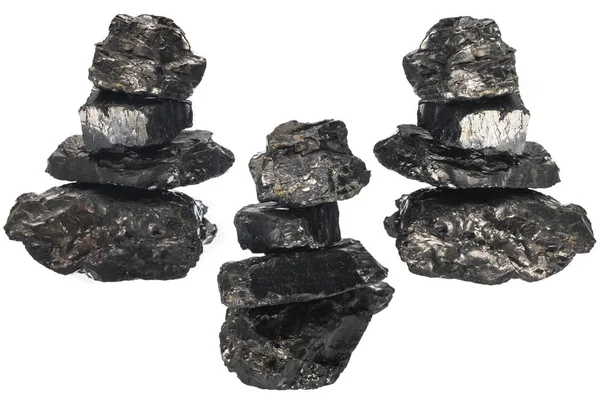 Pedras de carvão de tamanho diferente — Fotografia de Stock