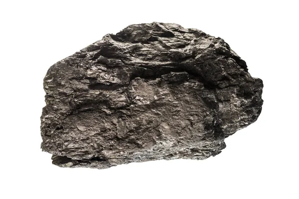 Άνθρακα πέτρα στο λευκό απομονωμένες — Φωτογραφία Αρχείου