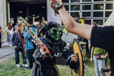 modern pop kültürünün Comic Con Ukrayna 22 Eylül 2018 Festivali Kiev, Ukrayna, sanat bitki platformu.