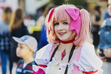 modern pop kültürünün Comic Con Ukrayna 22 Eylül 2018 Festivali Kiev, Ukrayna, sanat bitki platformu.