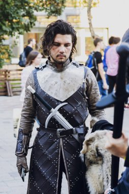 modern pop kültürünün Comic Con Ukrayna 22 Eylül 2018 Festivali Kiev, Ukrayna, sanat bitki platformu.