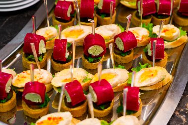 tablo açık büfe soğuk snacks