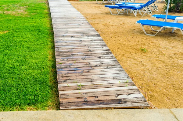 Plankenweg Naar Het Strand — Stockfoto