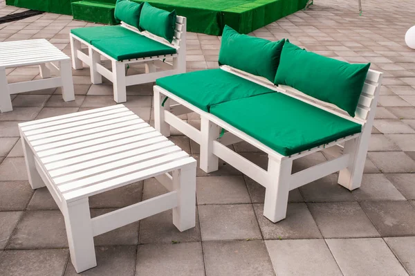 wooden outdoor furniture from pallets