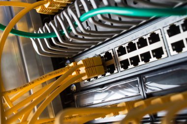 Sunucudaki internet kablosu