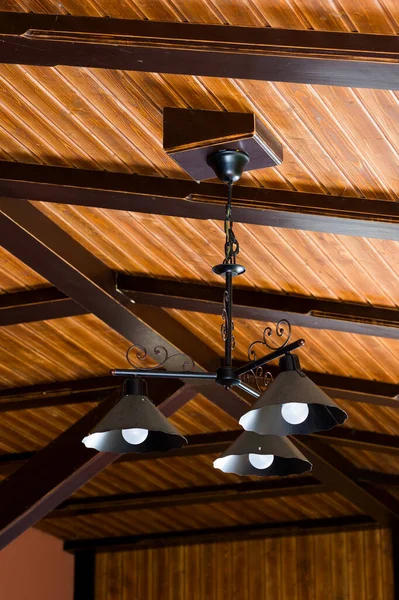 Metal Chandelier Ceiling — Stock Photo, Image