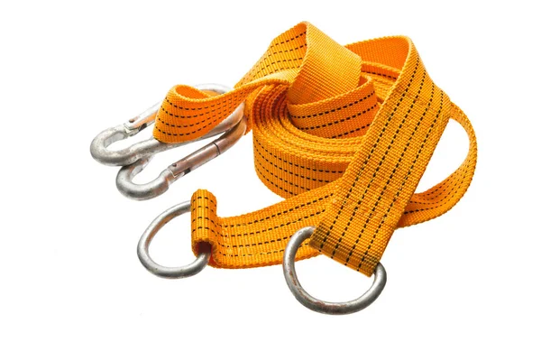 Beyaz arkaplanda izole edilmiş araç için halat