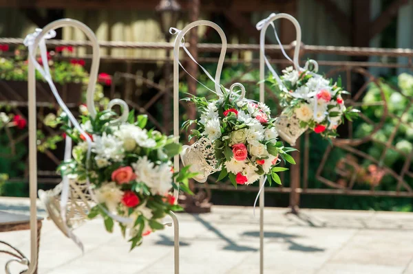 Квіткові Прикраси Церемонії Весілля — стокове фото