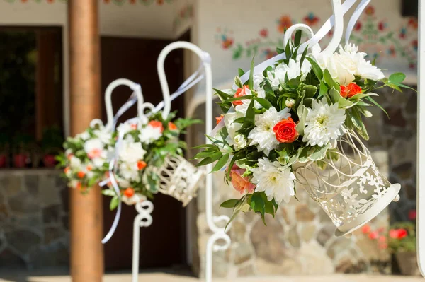Квіткові Прикраси Церемонії Весілля — стокове фото