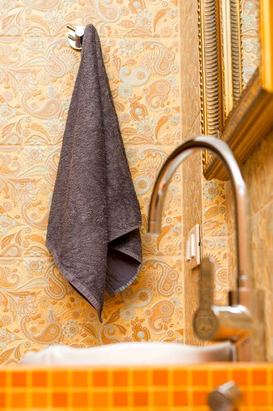 Towel Hanger Bathroom — Stock Photo, Image