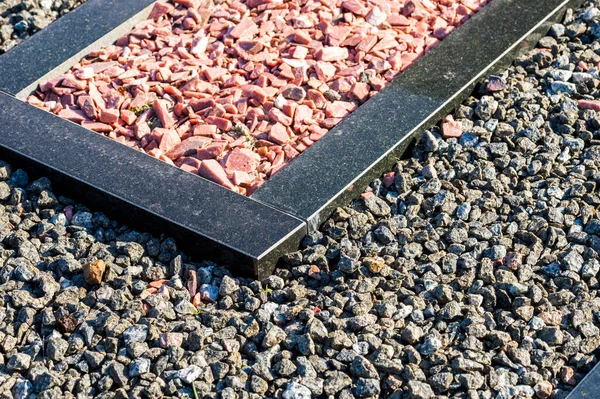 Black Marble Colored Gravel — Stock Photo, Image