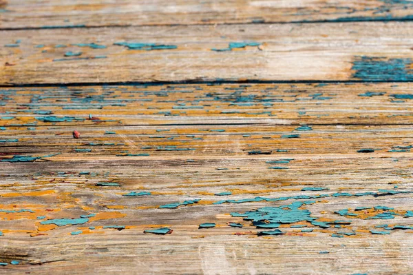 Пилинг Краски Деревянного Стола — стоковое фото