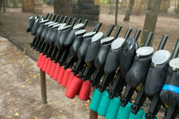 Weapons Play Paintball — Stock Photo, Image
