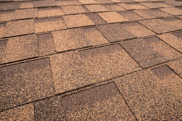 Bituminous Roof Covering Flexible Soft Tiles — Stock Photo, Image