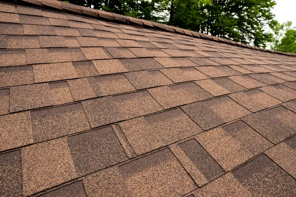 Soft Flexible Tiles Bituminous Roofing — Stock Photo, Image