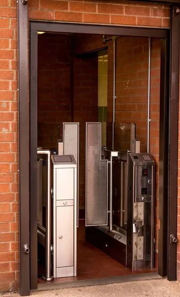 Entrada Baño Público Pago Baño Con Torniquete —  Fotos de Stock