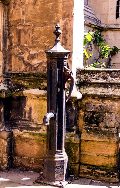 Pompa Acqua Pozzi Mano Molto Antica Oxford Regno Unito — Foto Stock