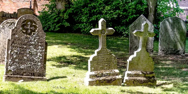 Stratford Avon June 2015 Tombstones Graveyard Shakespeare Church Church Holy — Stock Photo, Image